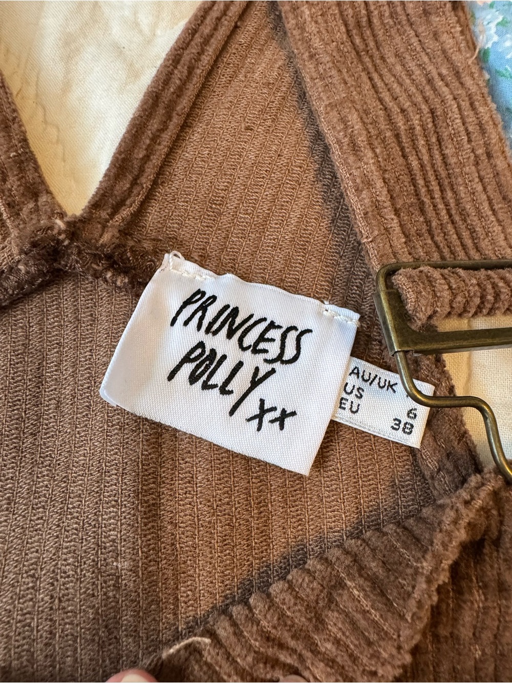 Brown Corduroy Overalls - Picture 2 of 3